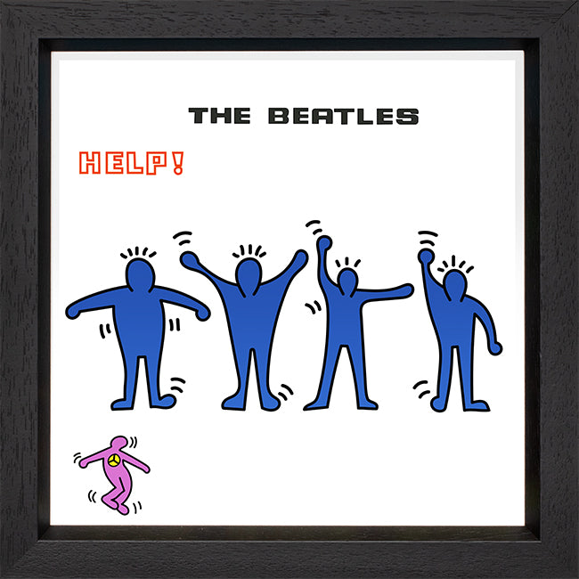 TBOY - ' Help (The Beatles)' - Keith Haring 12" Album Series - Framed Limited Edition
