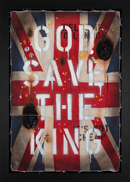 JJ Adams - 'God Save The King III - Flag Original