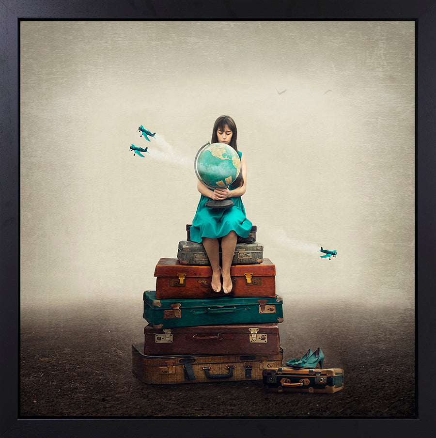 Michelle Mackie - 'Whole World, In Her Hands' - Framed Original