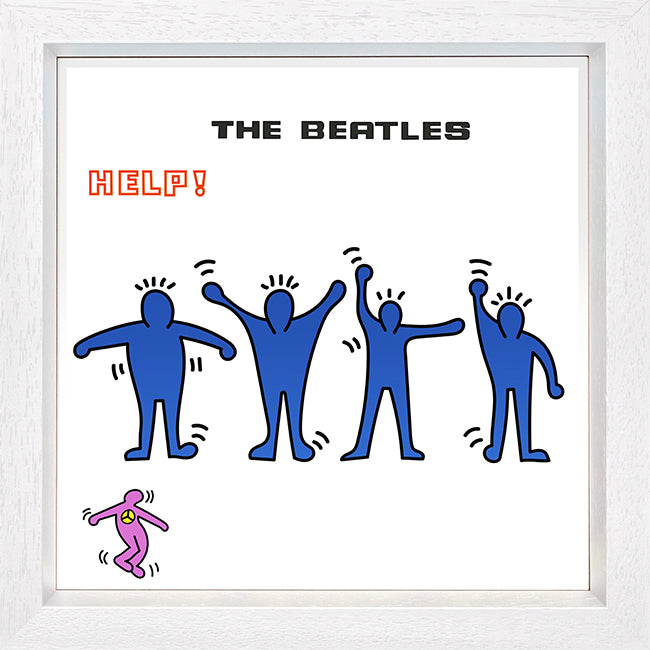 TBOY - ' Help (The Beatles)' - Keith Haring 12" Album Series - Framed Limited Edition