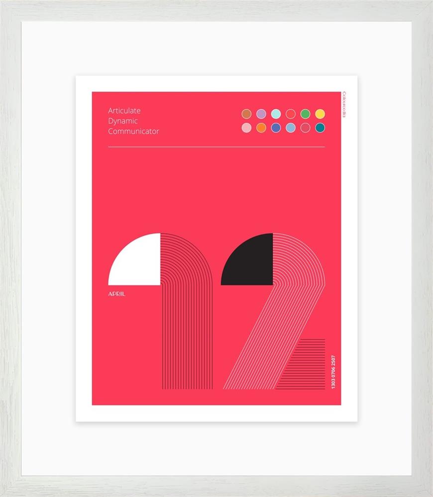 Bernhardt & Cooper Colourcodia - '12th of April' - Framed Limited Edition