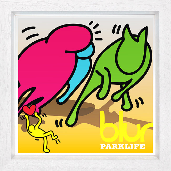 TBOY - 'Park Life (Blur)' - Keith Haring 12" Album Series - Framed Limited Edition