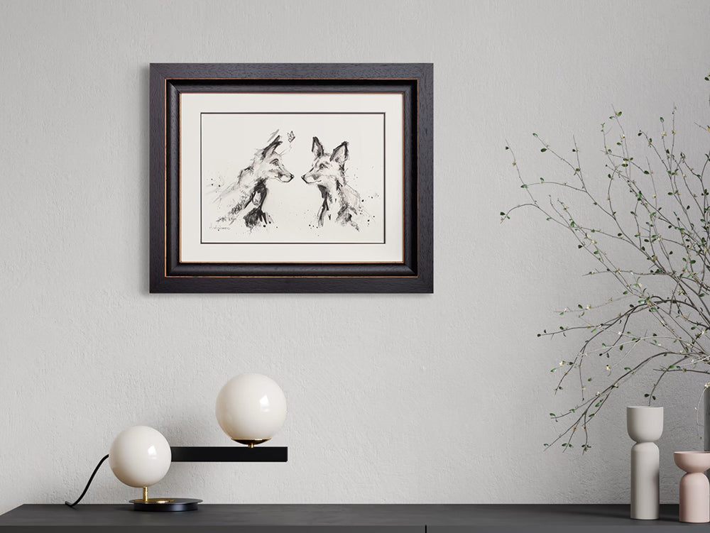 Ashley Saunders -  'You Give Me Butterflies - Sketch' - Framed Original Art