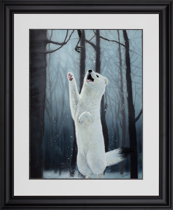 Angus Gardner - 'Preying In The Snow' - Framed Limited Edition
