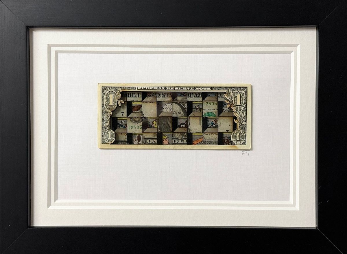 TBOY - 'Cubi$m'  - Currency Collection - Framed Original