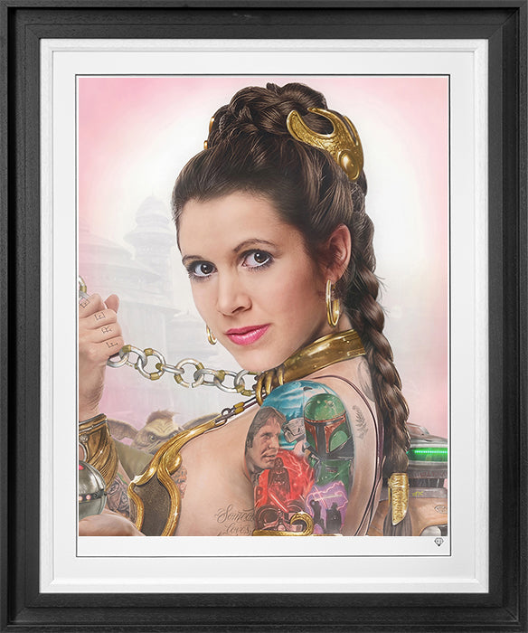 JJ Adams - 'Slave Leia Tattoo' - Framed Limited Edition