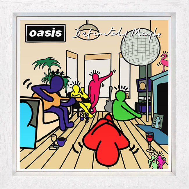 TBOY - 'Definitely Maybe (Oasis)' - Keith Haring 12" Album Series - Framed Limited Edition
