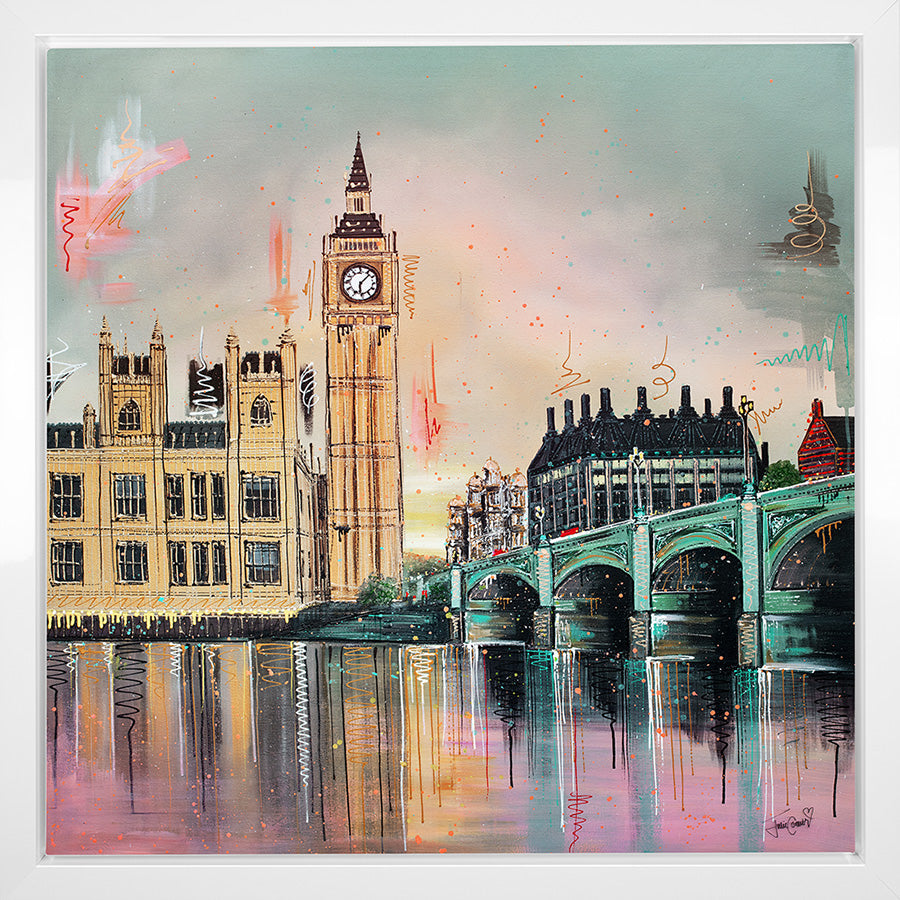 Julie Connor - 'Good Morning Westminster' - Framed Original Artwork