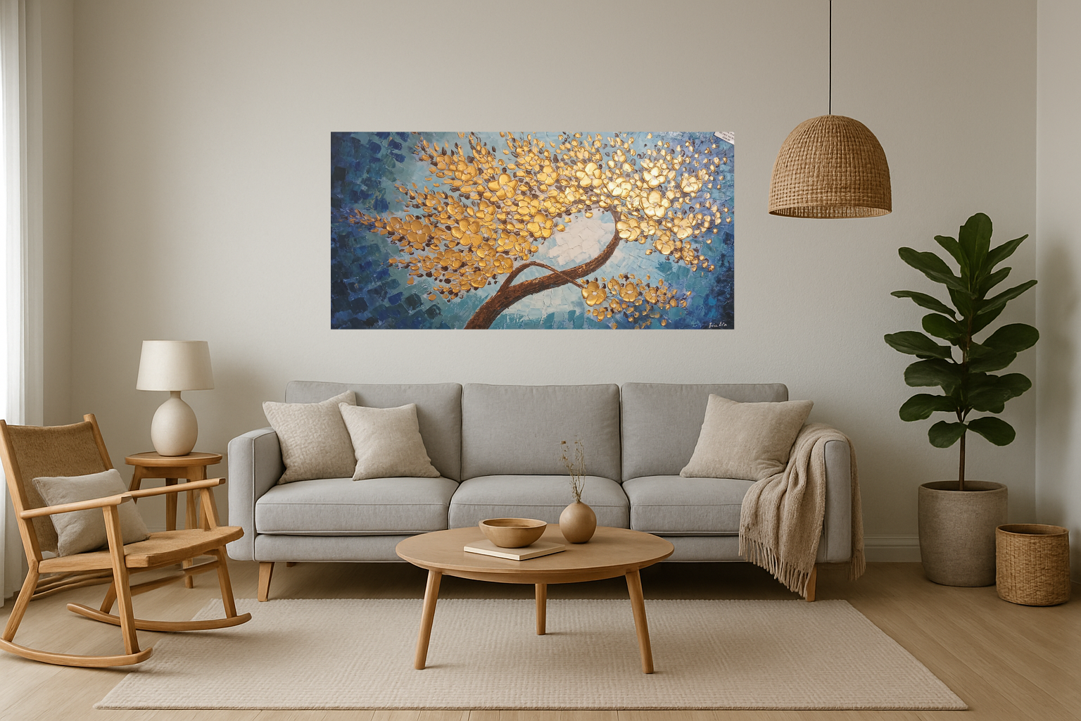 'Golden Willow' - Stretched Canvas Original Art
