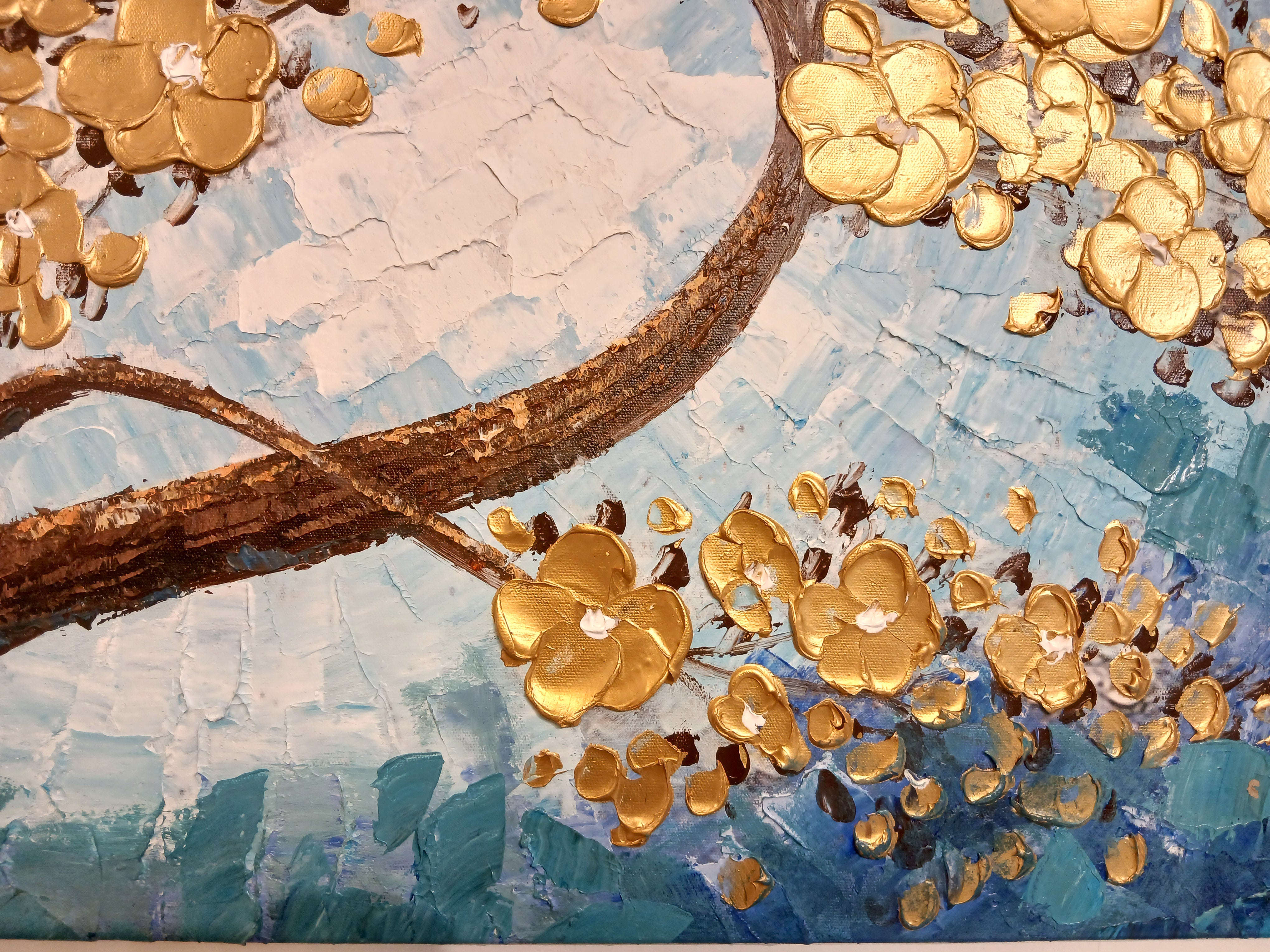 'Golden Willow' - Stretched Canvas Original Art