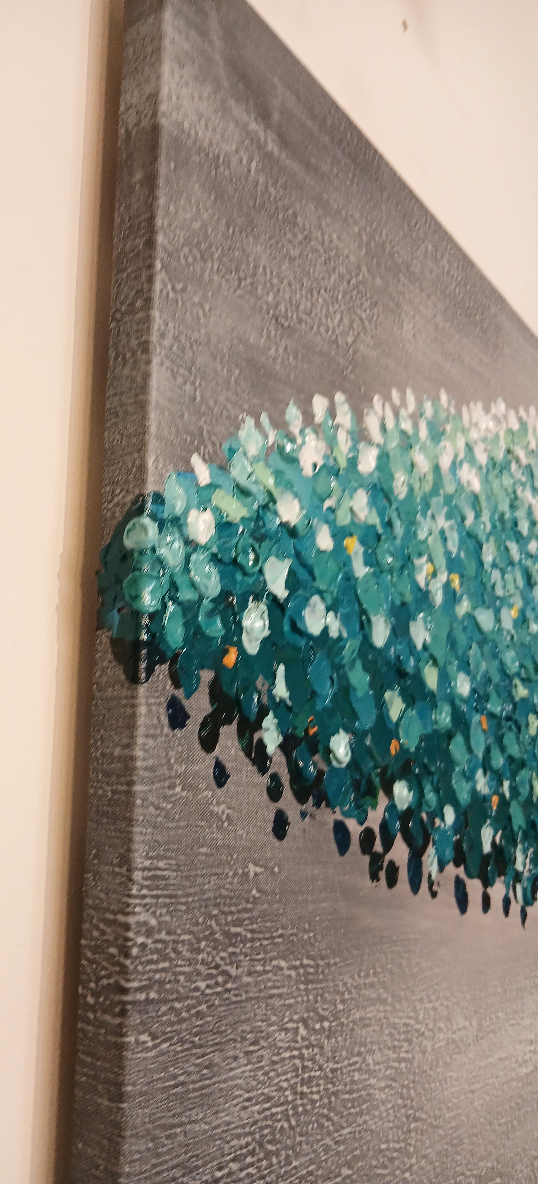 'Turquoise Tree' - Stretched Canvas Original Art