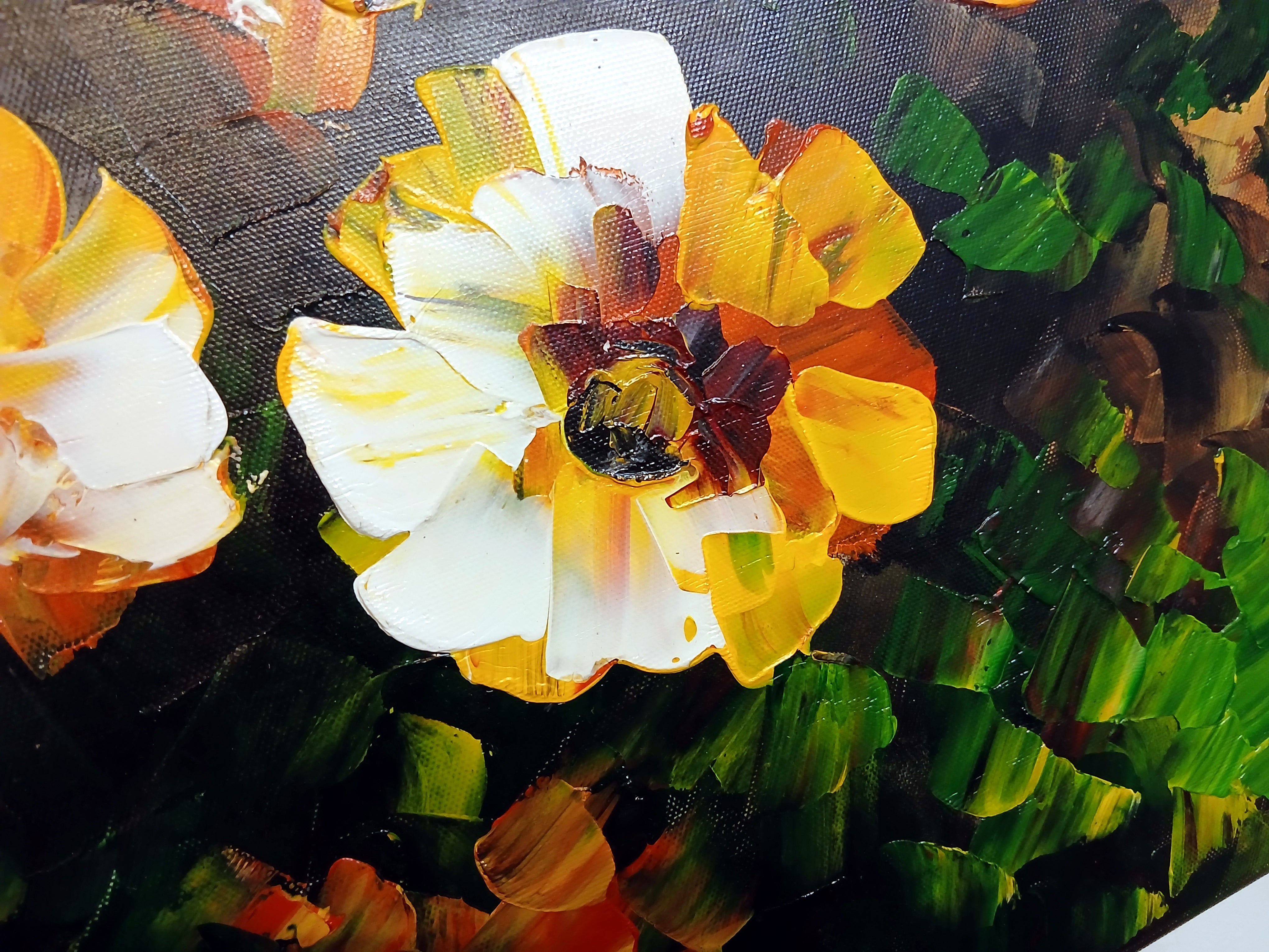 'Sunrise Bloom' - Stretched Canvas Original Art