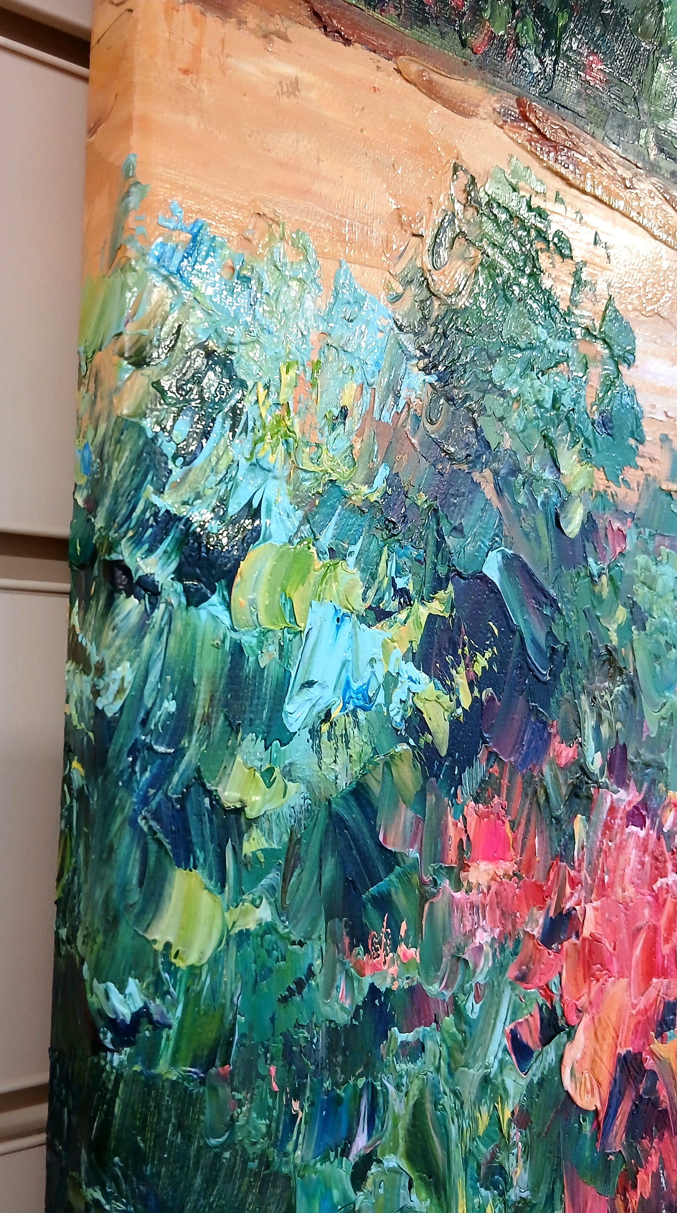 'Riverside Bliss' - Stretched Canvas Original Art