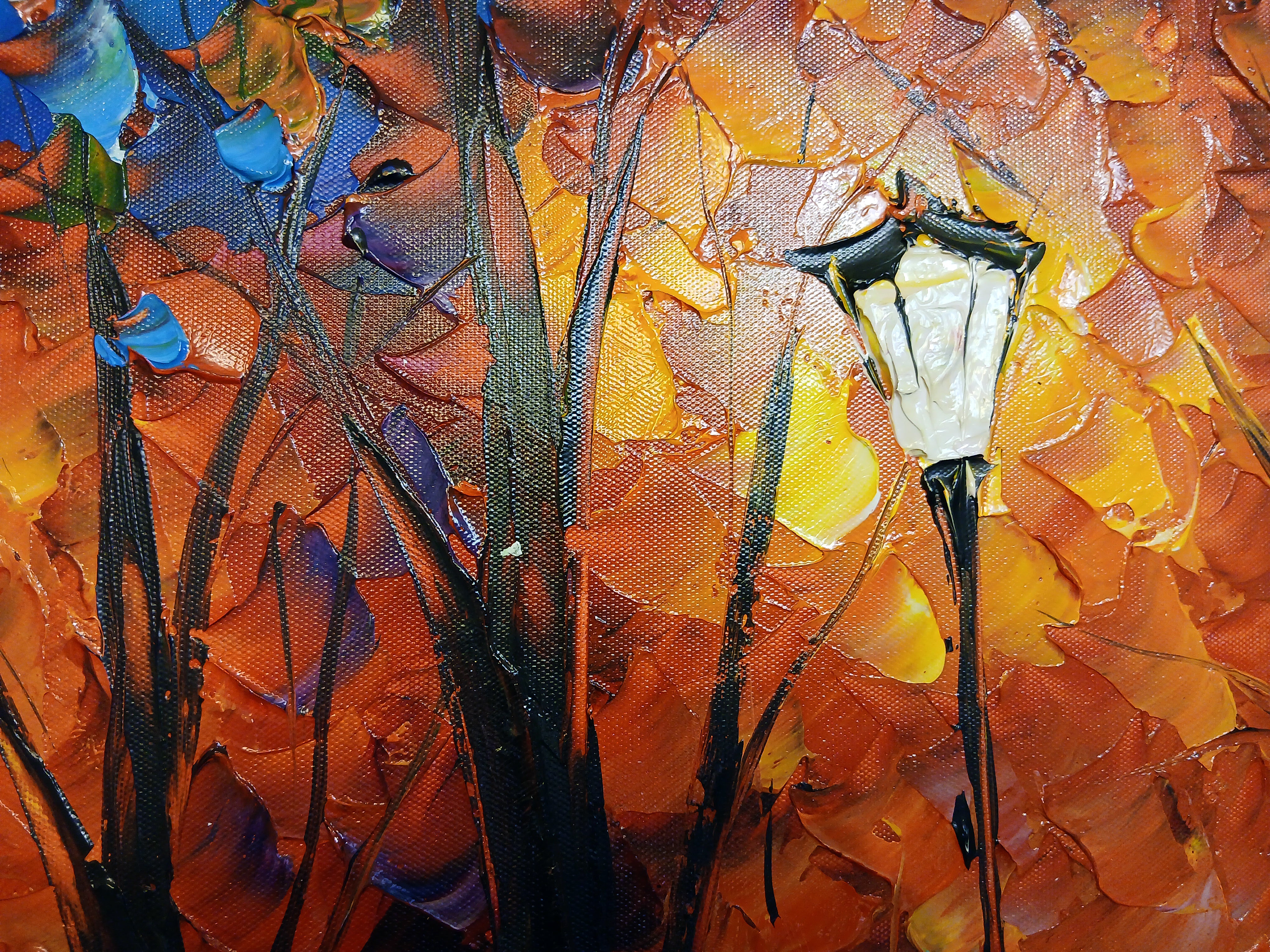 'Autumn Stroll' - Stretched Canvas Original Art