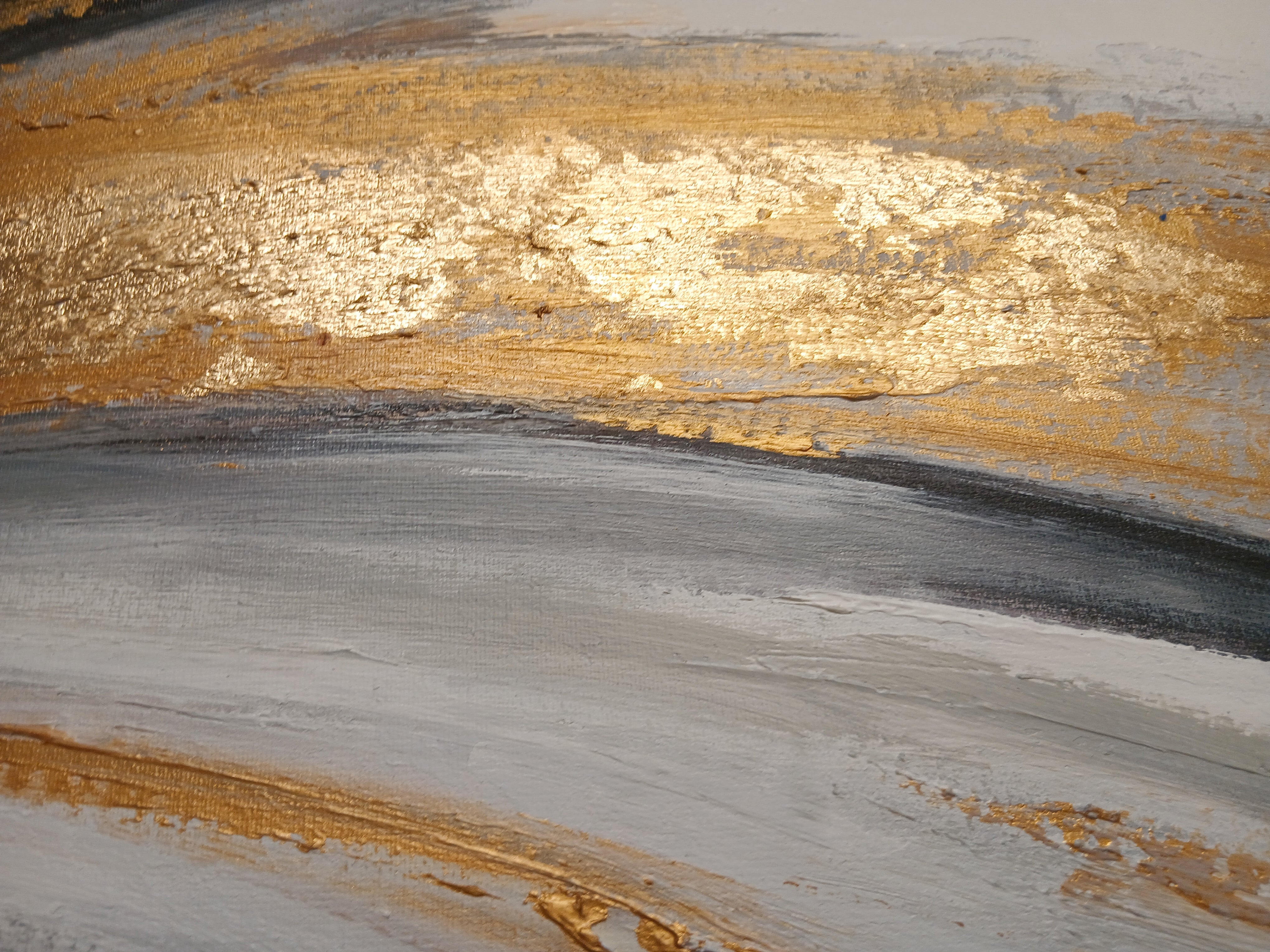 'Golden Rays' - Stretched Canvas Original Art