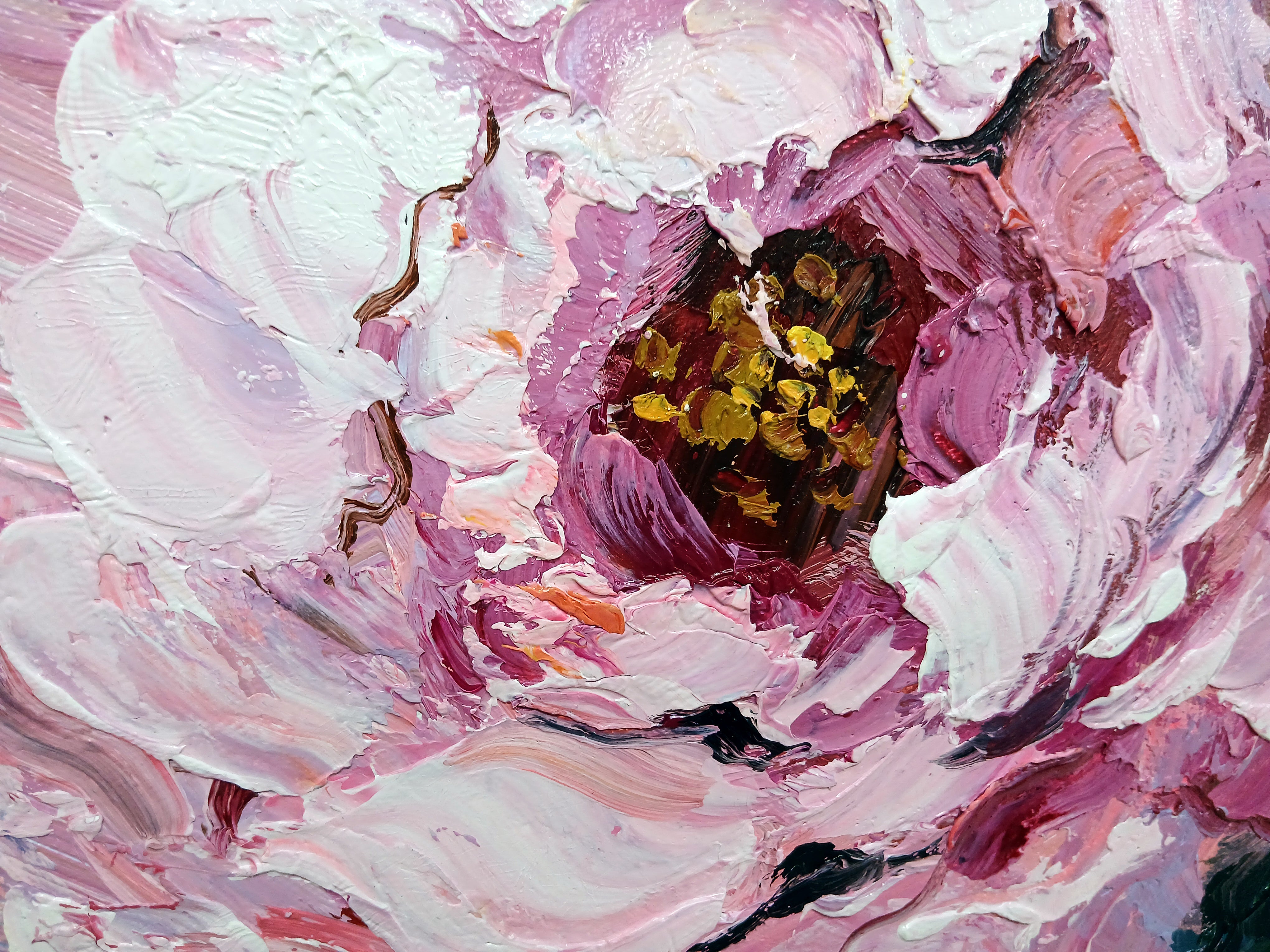 'Floral Delight' - Stretched Canvas Original Art