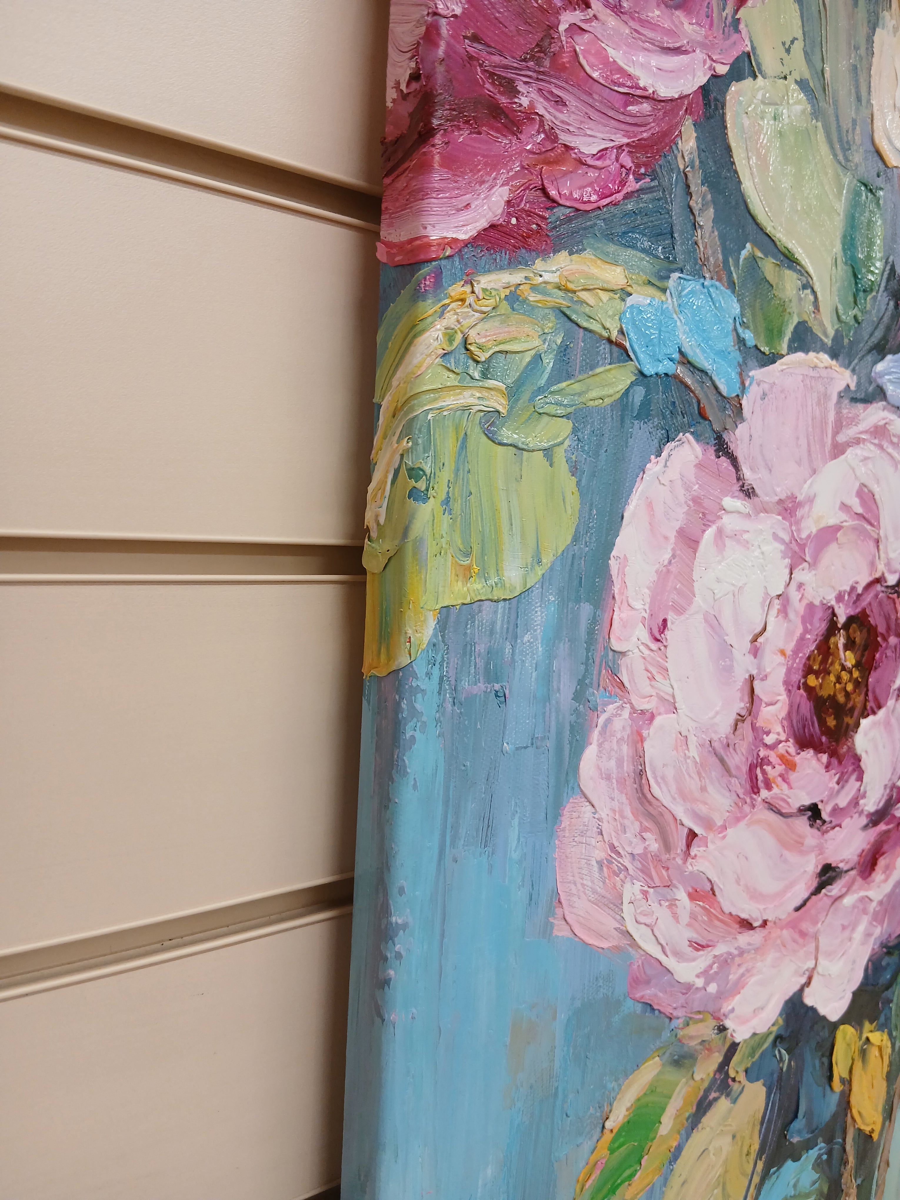 'Floral Delight' - Stretched Canvas Original Art