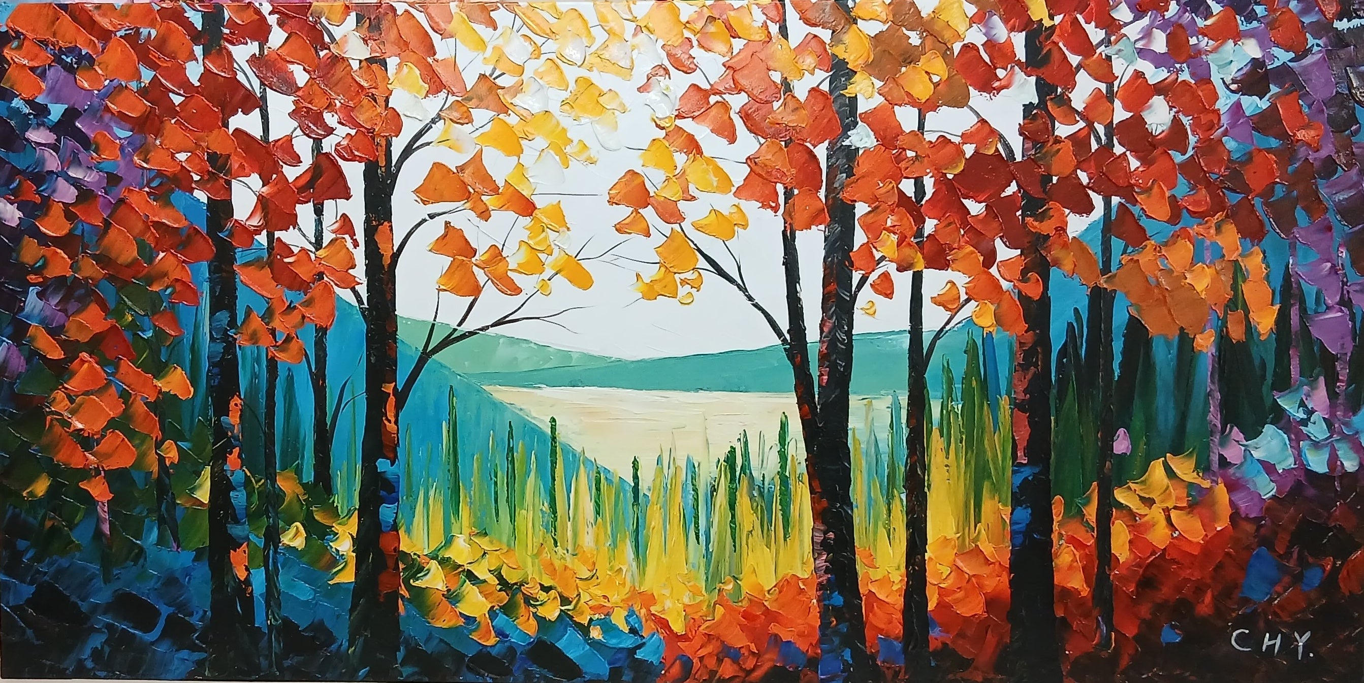 'Meadow Beyond' - Stretched Canvas Original Art