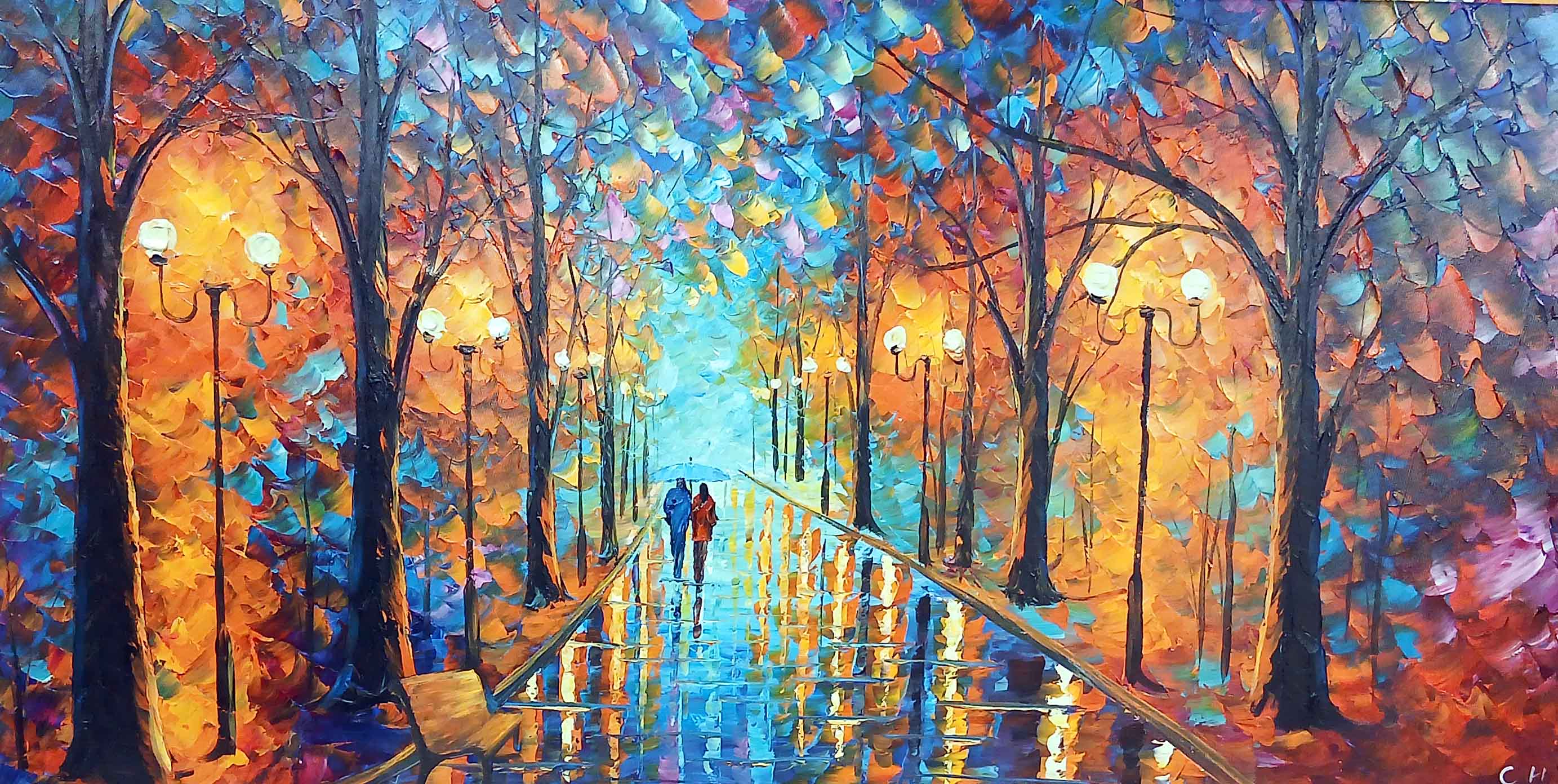 'Together' - Stretched Canvas Original Art