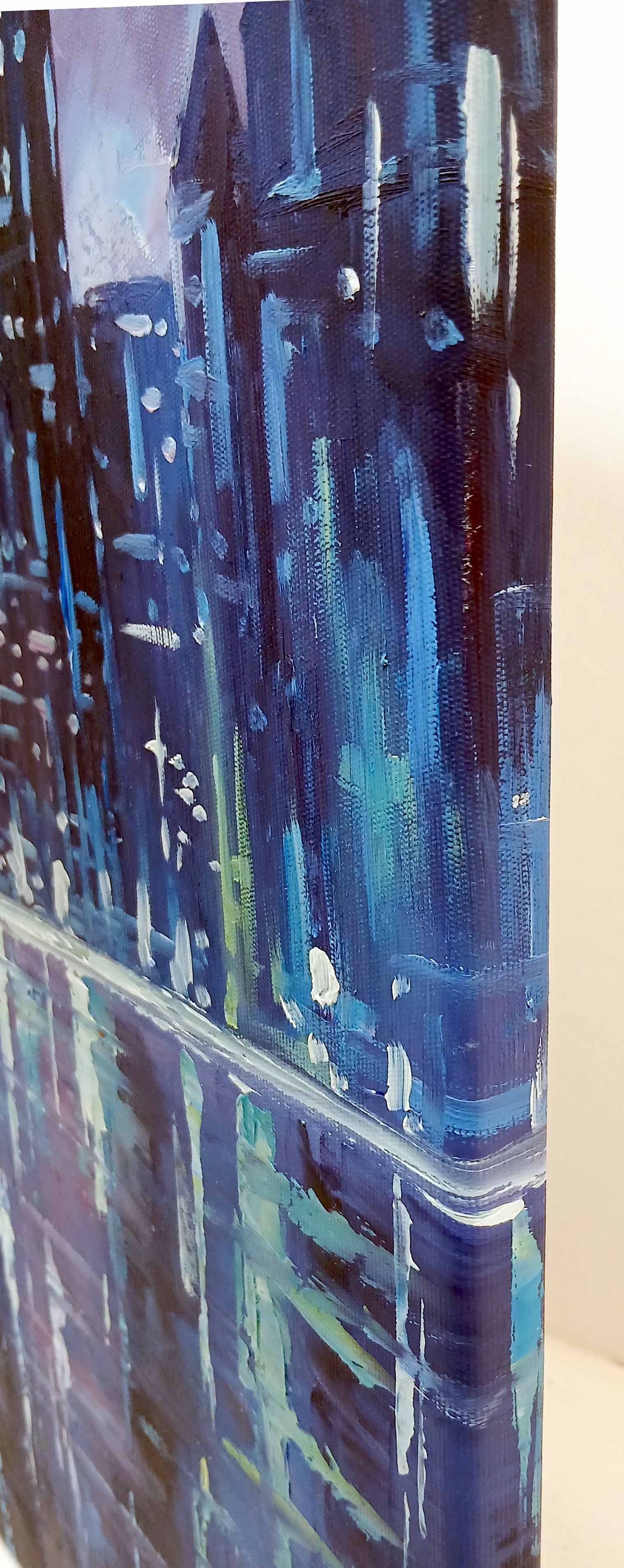 'Building Blues' - Stretched Canvas Original Art