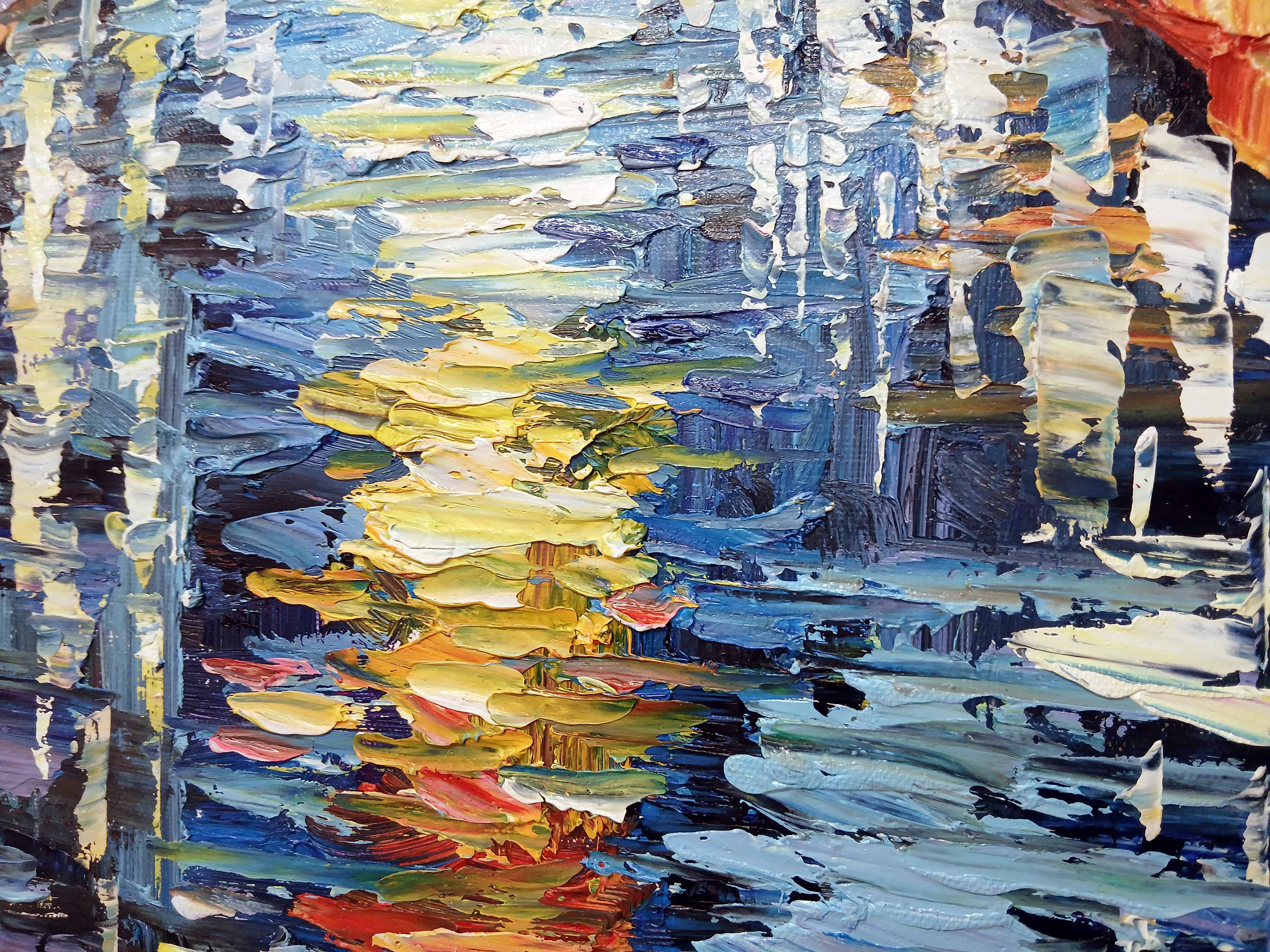 'Evening Romance' - Stretched Canvas Original Art