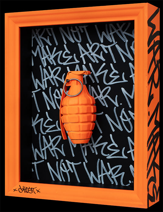 Ghost - 'Pop-Art-Ganda, Grenade 15' - Framed Original Artwork