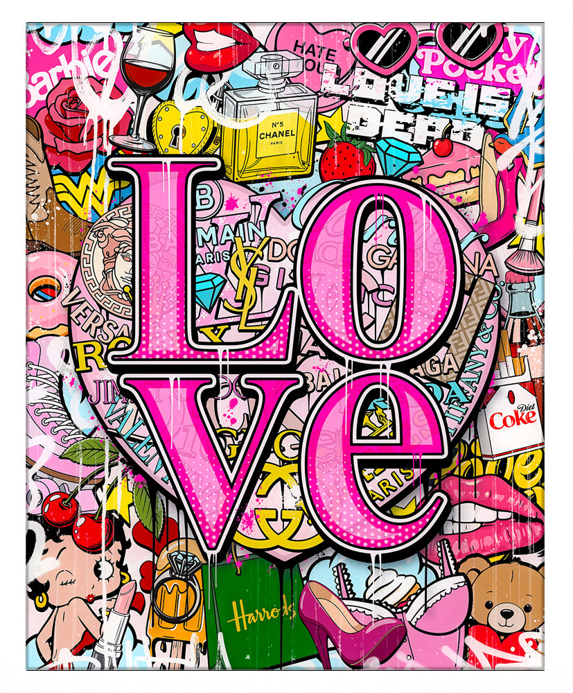 JJ Adams - 'Pop Love  - (Loud)' - Framed Limited Edition