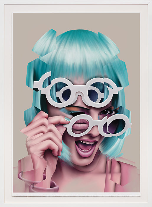 Wolf Blazar - 'Wink Wink'-  3D Framed Exclusive Editions