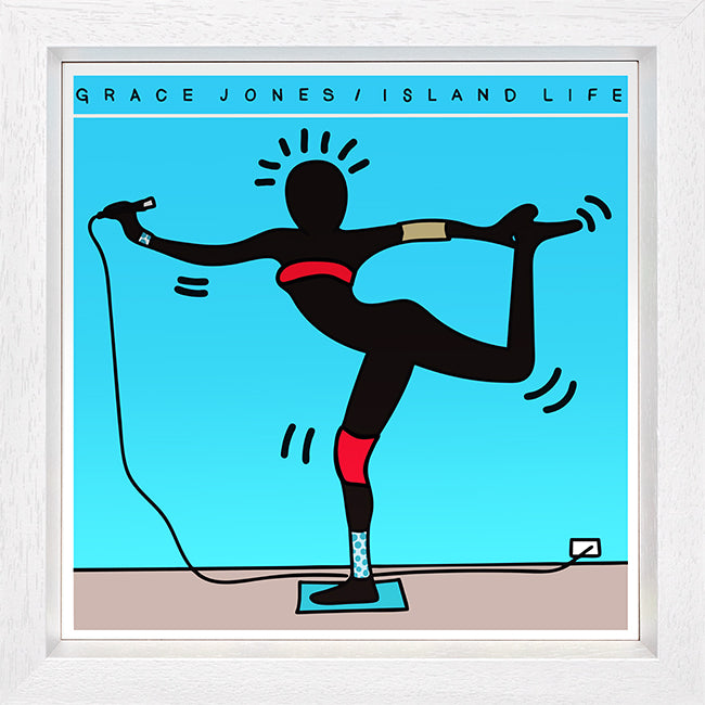 TBOY - 'Island Life  (Grace Jones)' - Keith Haring 12" Album Series - Framed Limited Edition