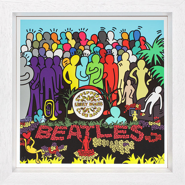 TBOY - 'Sgt.Pepper's Lonely Hearts Club Band' - Keith Haring 12" Album Series - Framed Limited Edition