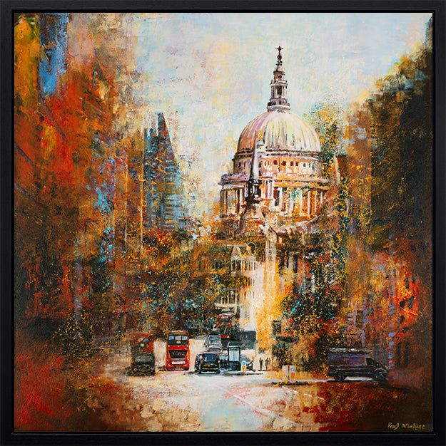 Paul McIntyre - 'St Paul's -From Fleet Street' - Framed Original Artwork