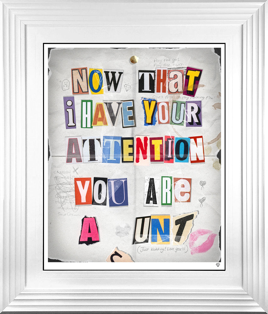 JJ Adams - 'The Ransom Note' - Framed Limited Edition