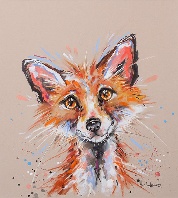 Ashley Saunders -  'Red Gent' - Framed Original Artwork