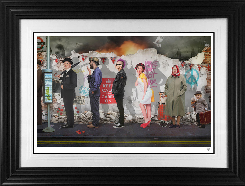JJ Adams - 'Britannia Row II - VE Day 80th Anniversary' - Framed Limited Edition