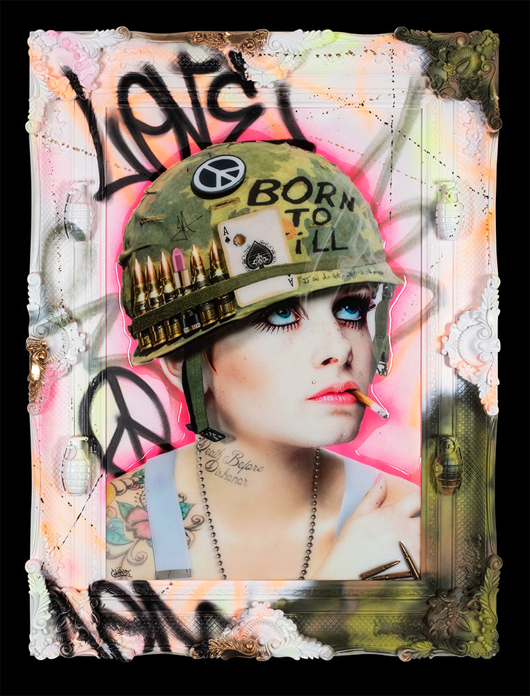 JJ Adams & Ghost - 'Full Metal Vandal 1' Collaboration - Framed Originals'