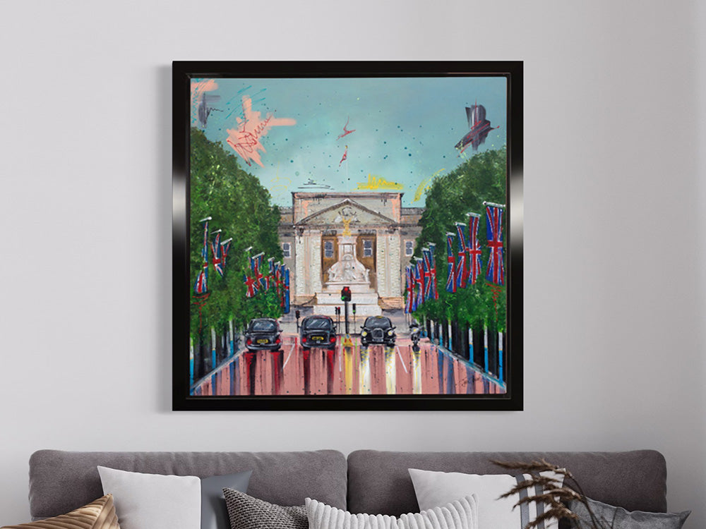 Julie Connor - 'Red Carpet Row' - Framed Original Artwork