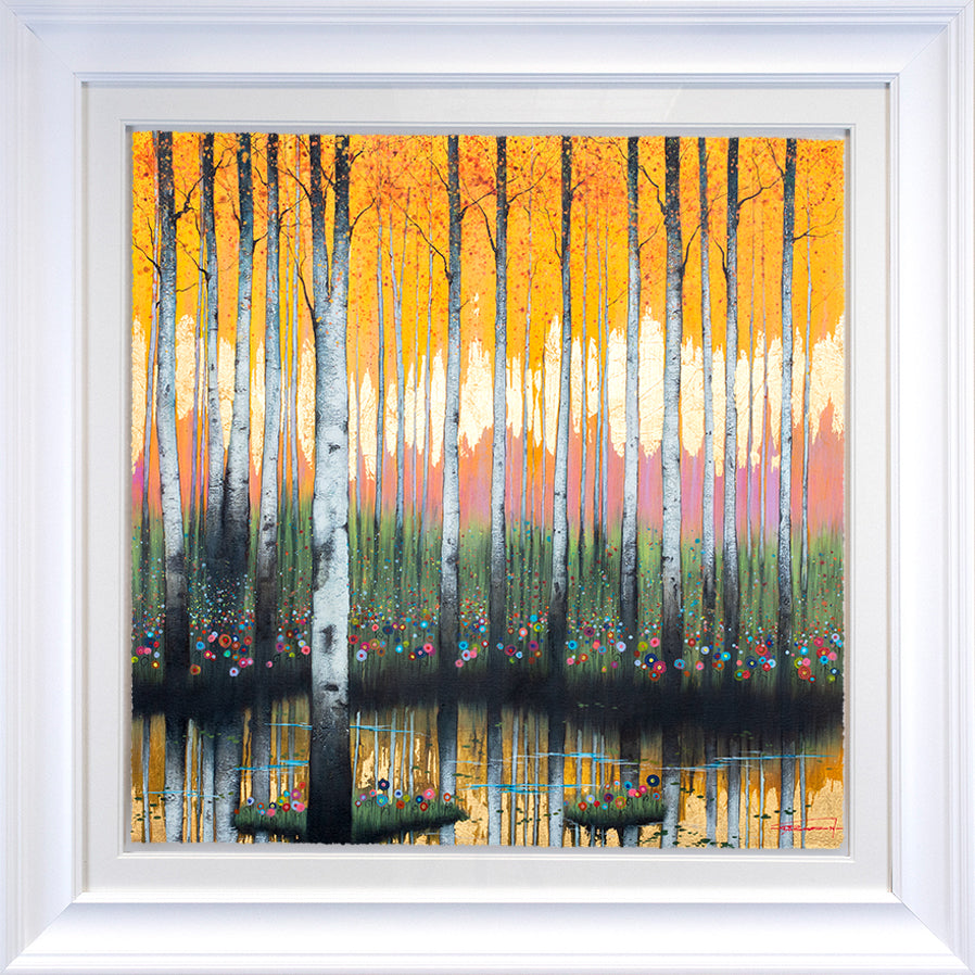 Dale Bowen -  'Birch Forest I' - Framed Limited Edition