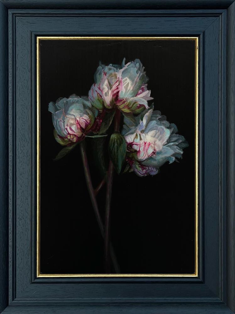 Rachele Dryden-Smith - '3 Peonies' - Framed Original Artwork