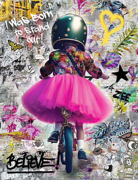 Zee - 'I Was Born To Stand Out' - Framed Original