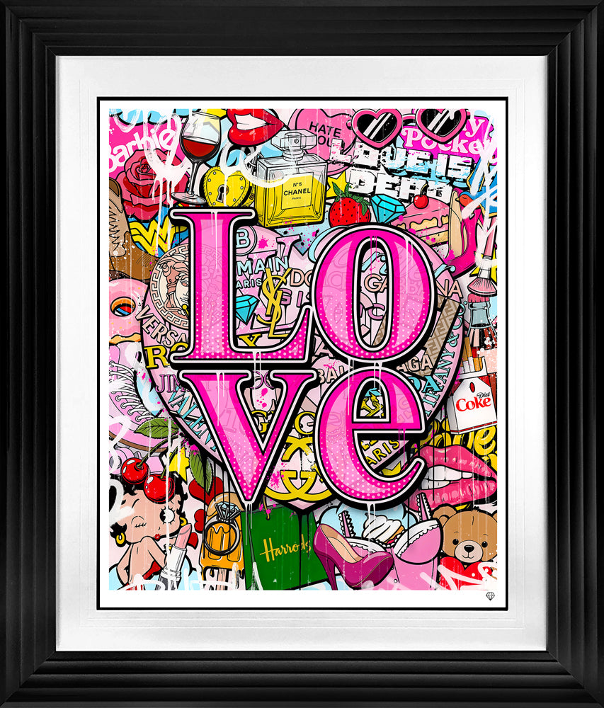 JJ Adams - 'Pop Love  - (Loud)' - Framed Limited Edition