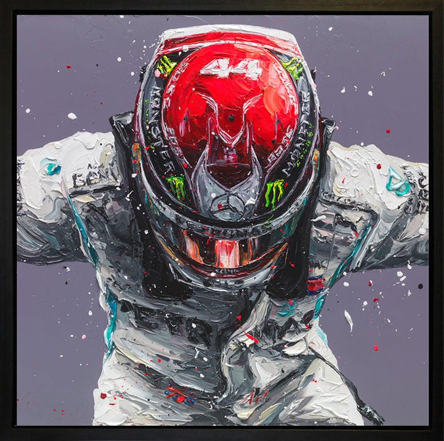 Paul Oz  'Still I Rise *6 - Wall Of Champion's'- Framed Canvas Print