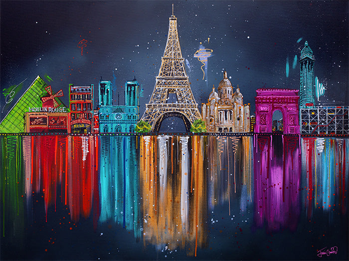 Julie Connor - 'Paris Je T'aime' - Framed Original Artwork