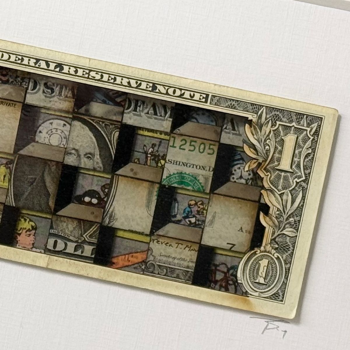 TBOY - 'Cubi$m'  - Currency Collection - Framed Original