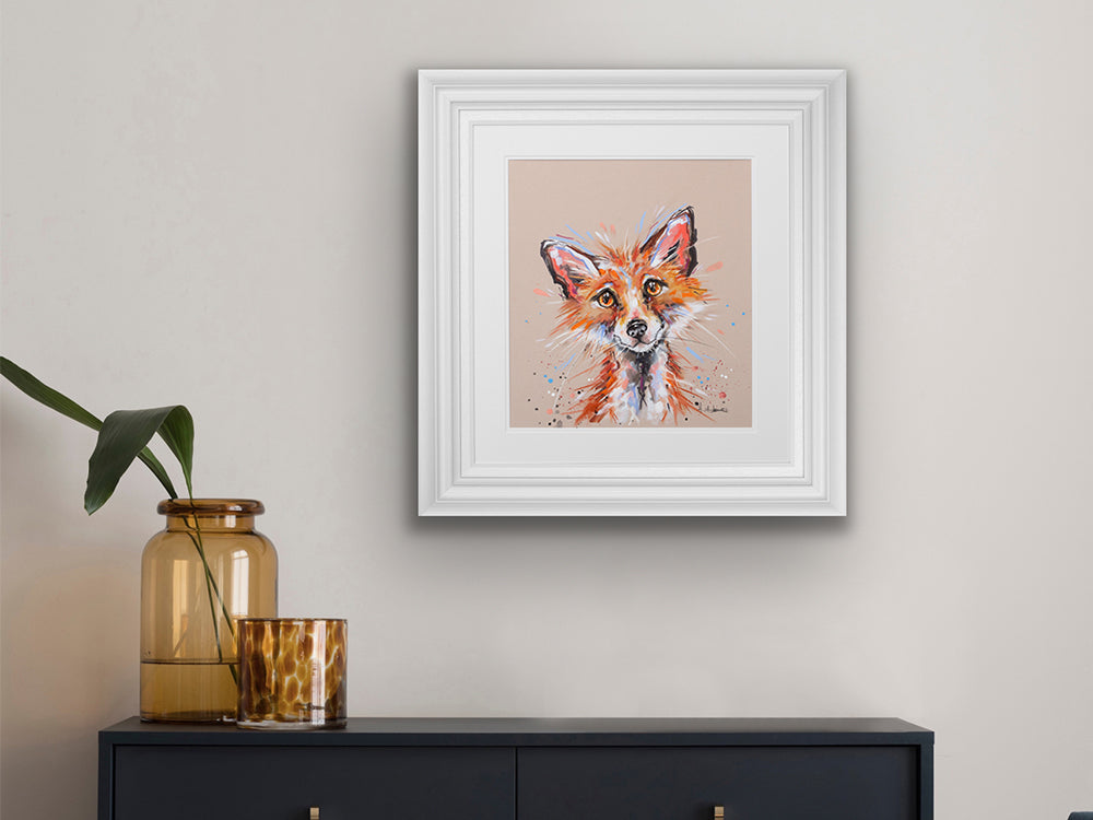 Ashley Saunders -  'Red Gent' - Framed Original Artwork