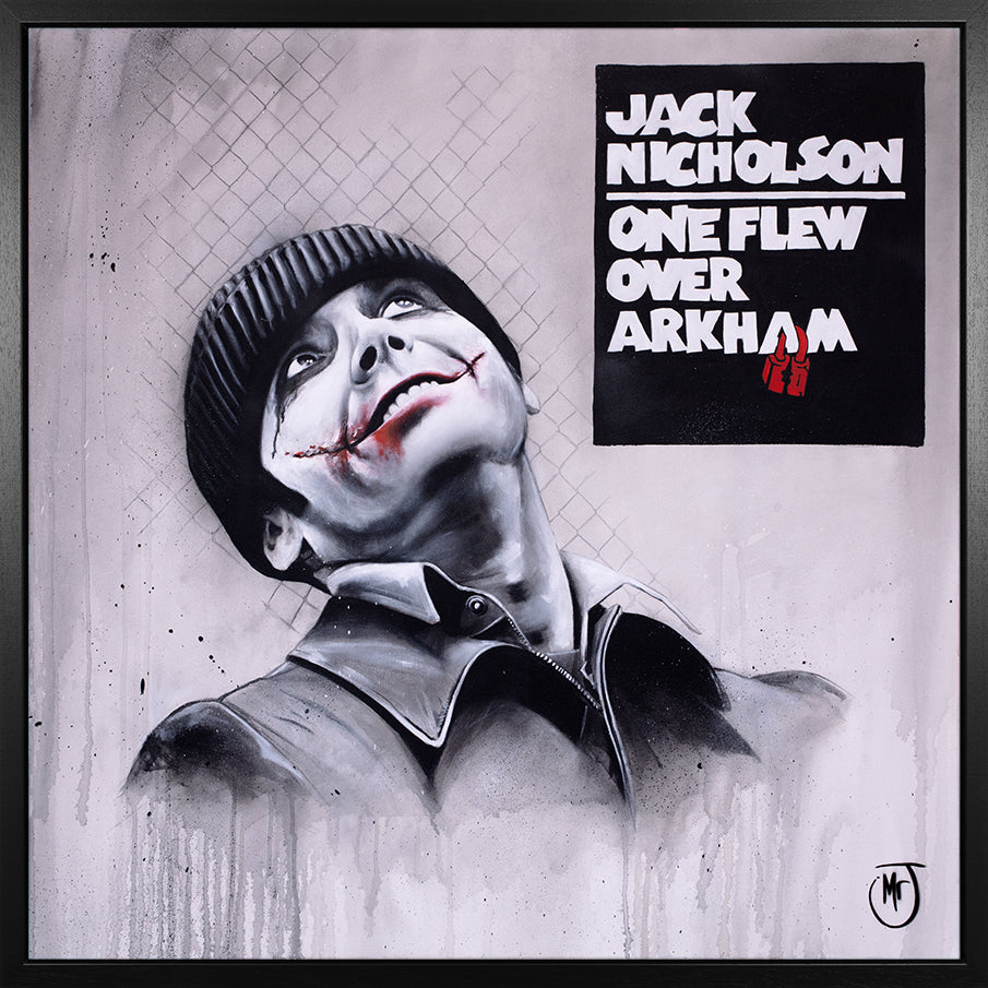 Mr J - 'One Flew Over Arkham' - Framed Original Art