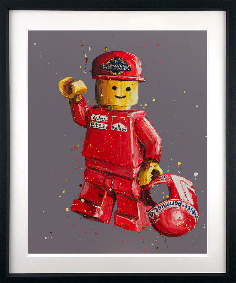 Paul Oz  - 'Lego Lauda' - Framed Limited Edition (Print & Canvas)