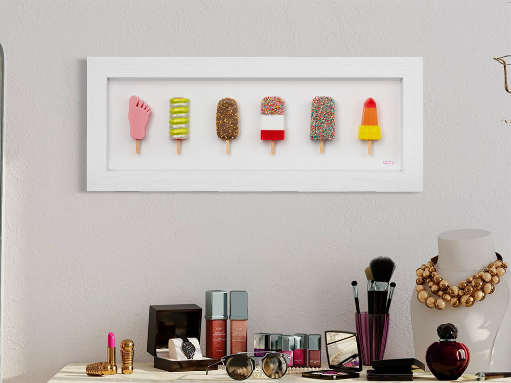 Dotty - 'Freeze Frame - Original Artwork ' - Framed Resin Installation