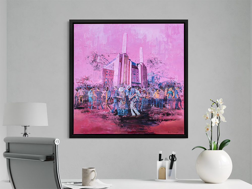 Paul McIntyre - 'Visiting Battersea Power Station' - Framed Original Artwork