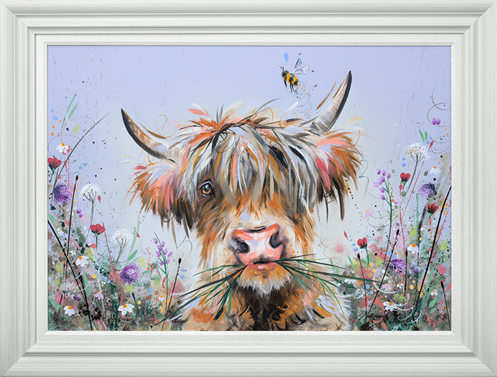 Ashley Saunders -  'Highland Blooms' - Framed Original Artwork