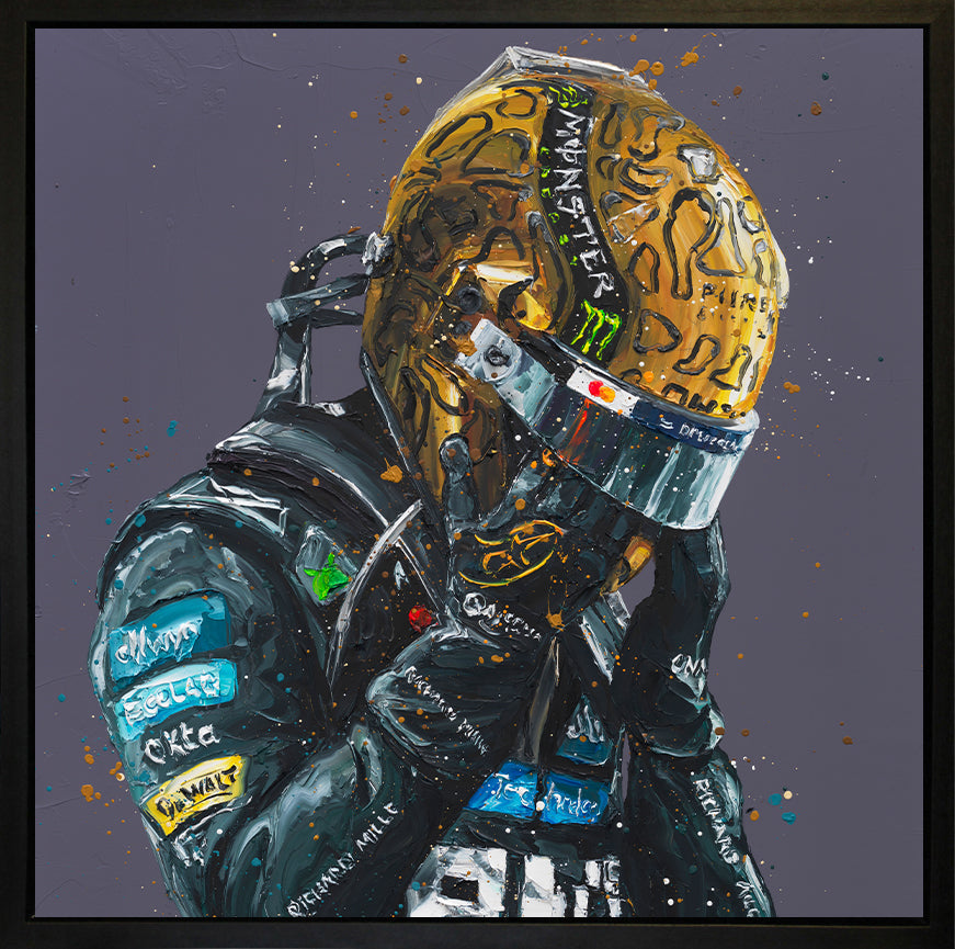 Paul Oz - 'Lando Norris - Golden Tears' - Wall Of Champions - Mini-Square Edition